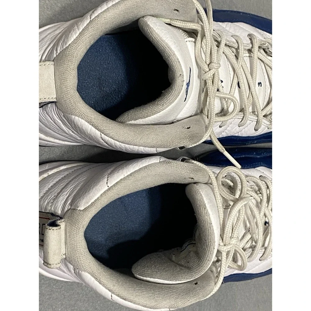 Air Jordan‎ 12 Retro French Blue White Leather Sneakers 130690-113 Mens 11